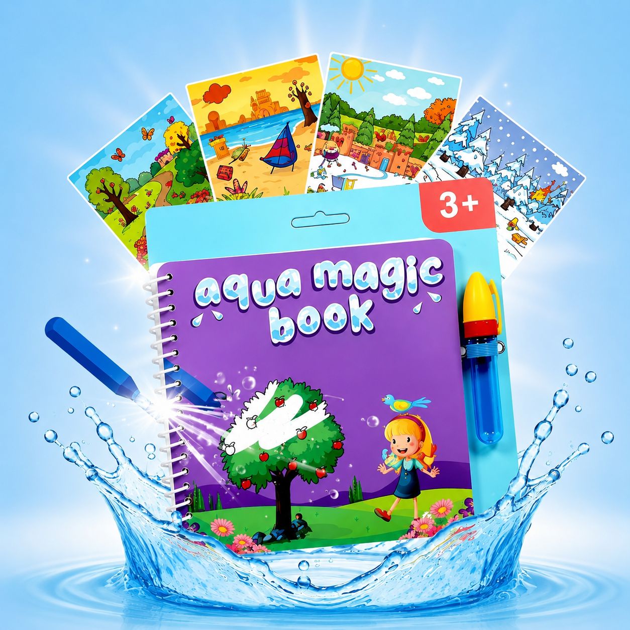 Aqua Magic Zihin Geliştirici Sihirli Boyama Kitabı