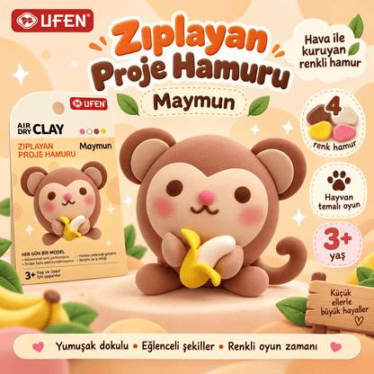 Luvoon™ Maymun Zıplayan Proje Hamuru