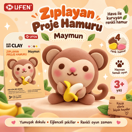 Luvoon™ Maymun Zıplayan Proje Hamuru