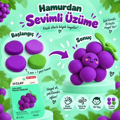 Luvoon™ Üzüm Zıplayan Proje Hamuru