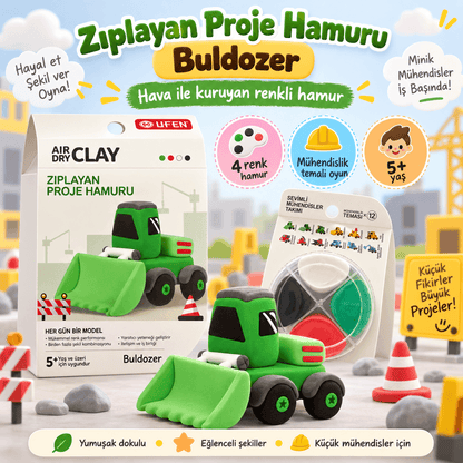 Luvoon™ Buldozer Zıplayan Proje Hamuru