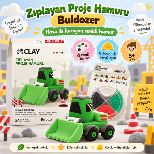 Luvoon™ Buldozer Zıplayan Proje Hamuru
