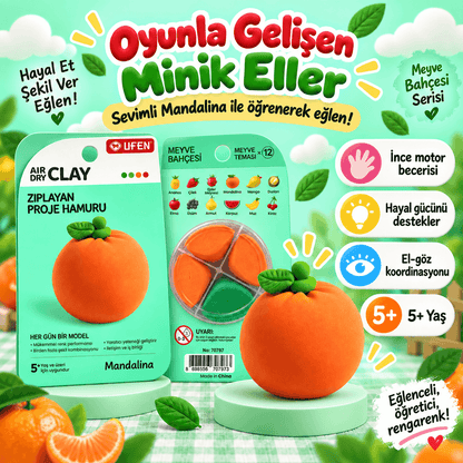 Luvoon™ Mandalina Zıplayan Proje Hamuru