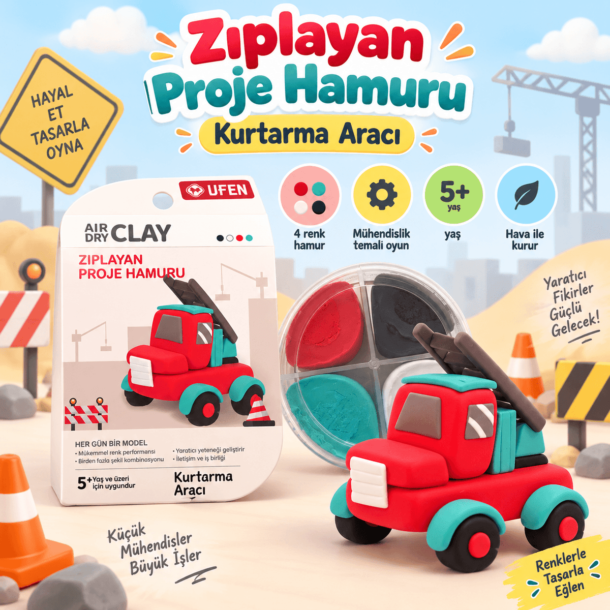 Luvoon™ Kurtarma Aracı Zıplayan Proje Hamuru
