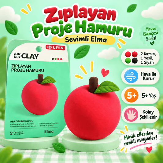 Luvoon™ Elma Zıplayan Proje Hamuru