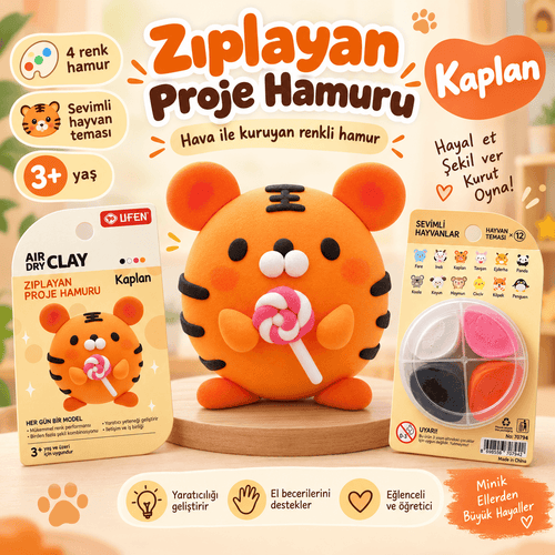 Luvoon™ Kaplan Zıplayan Proje Hamuru