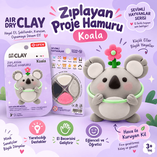 Luvoon™ Koala Zıplayan Proje Hamuru