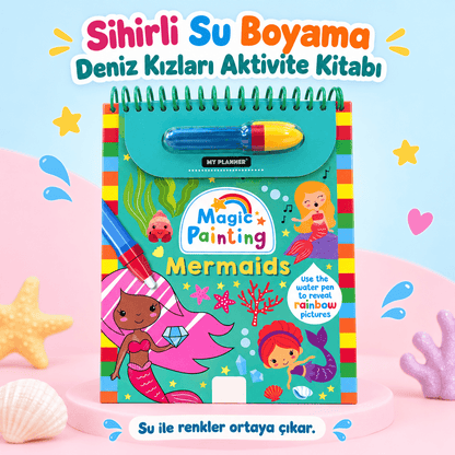 Luvoon™ Deniz Kızları Sihirli Su Boyama Kitabı