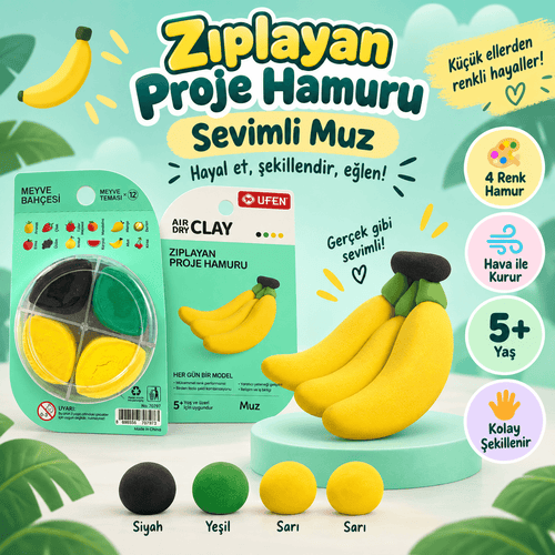 Luvoon™ Muz Zıplayan Proje Hamuru