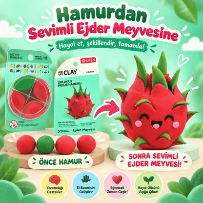 Luvoon™ Ejder Meyvesi Zıplayan Proje Hamuru