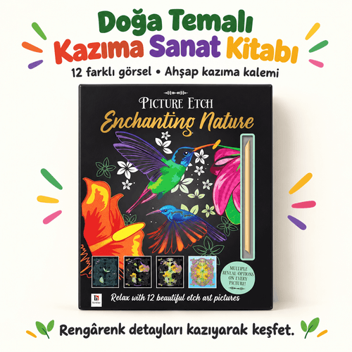 Luvoon™ Doğa Temalı Kazıma Sanat Kitabı