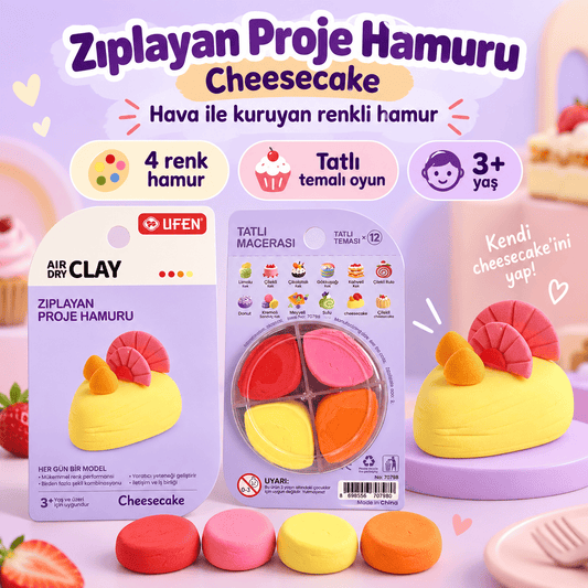 Luvoon™ Cheesecake Zıplayan Proje Hamuru