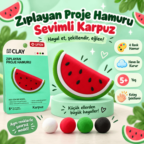 Luvoon™ Karpuz Zıplayan Proje Hamuru