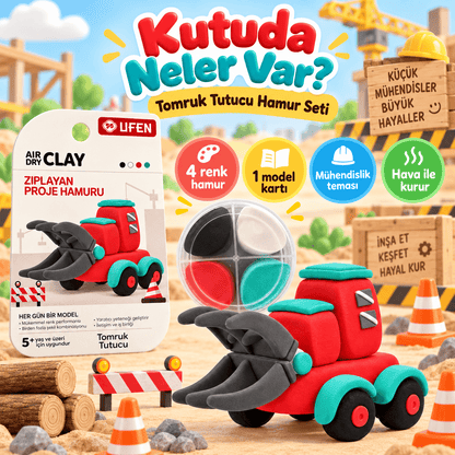 Luvoon™ Tomruk Tutucu Zıplayan Proje Hamuru
