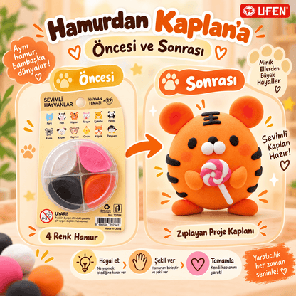 Luvoon™ Kaplan Zıplayan Proje Hamuru