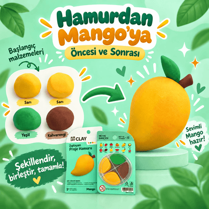 Luvoon™ Mango Zıplayan Proje Hamuru
