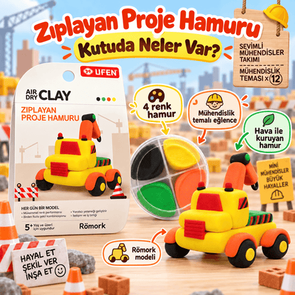 Luvoon™ Römork Zıplayan Proje Hamuru