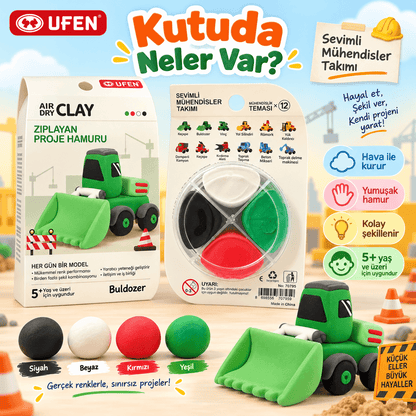 Luvoon™ Buldozer Zıplayan Proje Hamuru