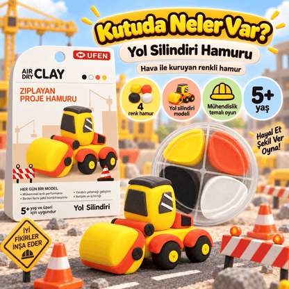 Luvoon™ Yol Silindiri Zıplayan Proje Hamuru