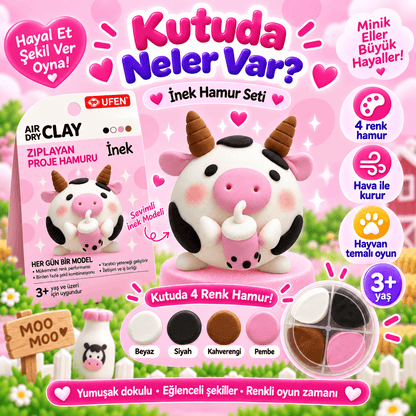 Luvoon™ İnek Zıplayan Proje Hamuru
