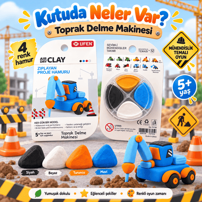 Luvoon™ Toprak Delme Makinesi Zıplayan Proje Hamuru