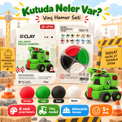 Luvoon™ Vinç Zıplayan Proje Hamuru