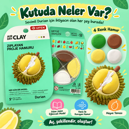 Luvoon™ Durian Zıplayan Proje Hamuru