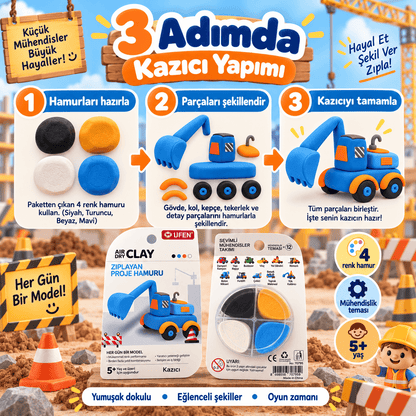 Luvoon™ Kazıcı Zıplayan Proje Hamuru