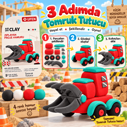 Luvoon™ Tomruk Tutucu Zıplayan Proje Hamuru