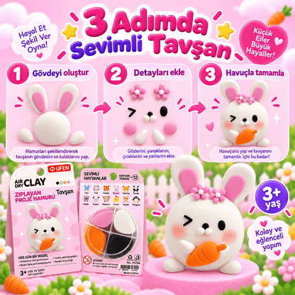 Luvoon™ Tavşan Zıplayan Proje Hamuru