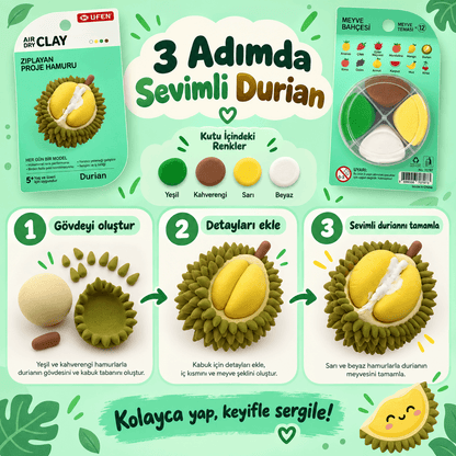 Luvoon™ Durian Zıplayan Proje Hamuru