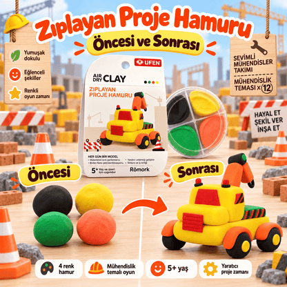 Luvoon™ Römork Zıplayan Proje Hamuru
