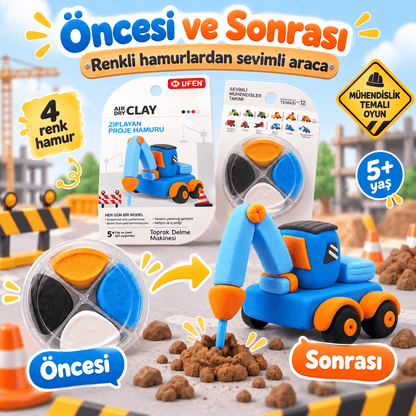 Luvoon™ Toprak Delme Makinesi Zıplayan Proje Hamuru