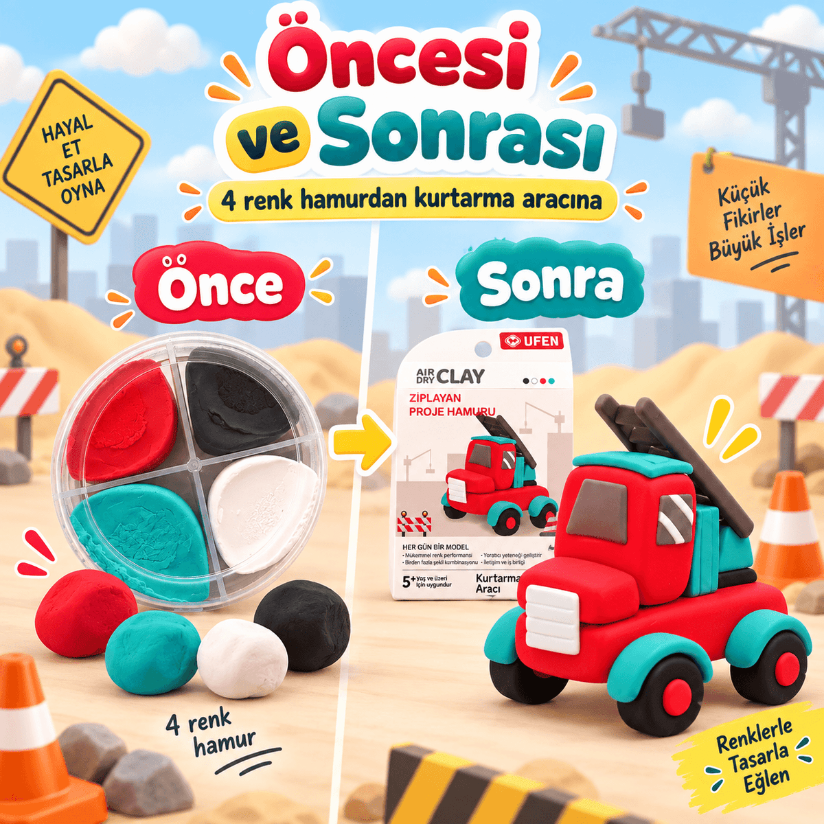 Luvoon™ Kurtarma Aracı Zıplayan Proje Hamuru