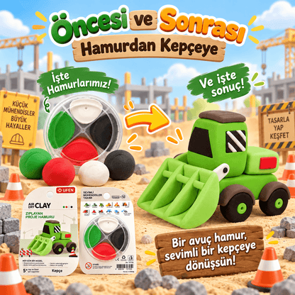 Luvoon™ Kepçe Zıplayan Proje Hamuru