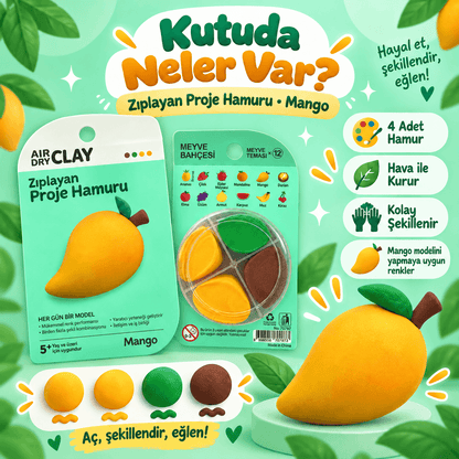 Luvoon™ Mango Zıplayan Proje Hamuru