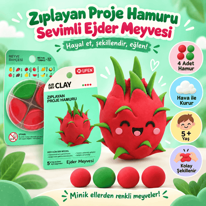 Luvoon™ Ejder Meyvesi Zıplayan Proje Hamuru