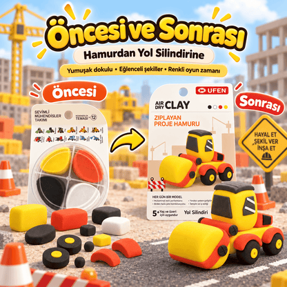 Luvoon™ Yol Silindiri Zıplayan Proje Hamuru