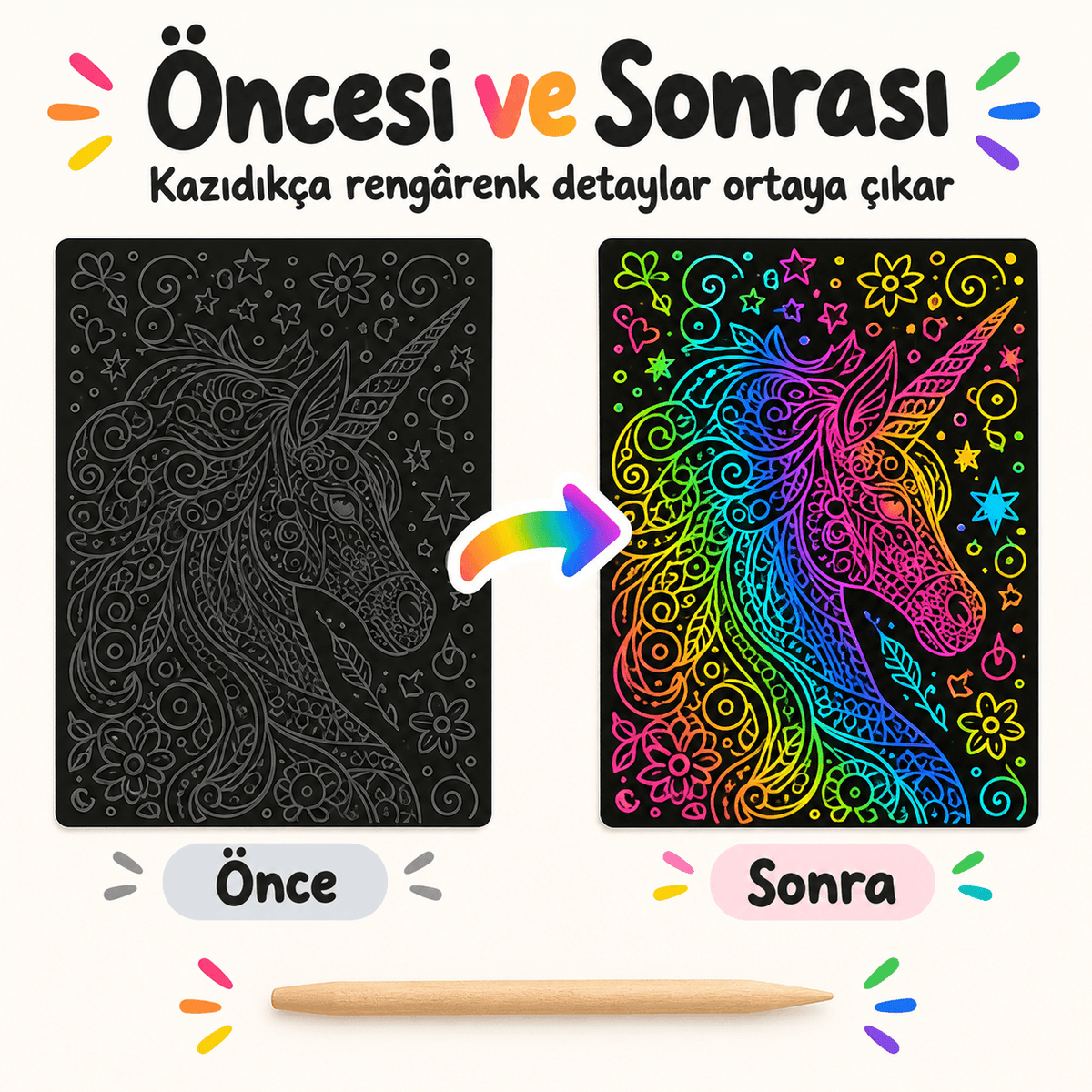 Luvoon™ Mitolojik Dünya Kazıma Sanat Kitabı