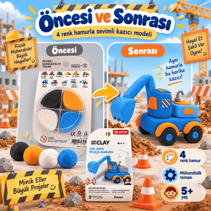 Luvoon™ Kazıcı Zıplayan Proje Hamuru
