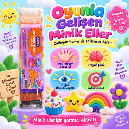 Luvoon™ 12 Renk Zıplayan Proje Hamuru
