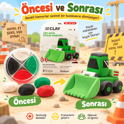 Luvoon™ Buldozer Zıplayan Proje Hamuru