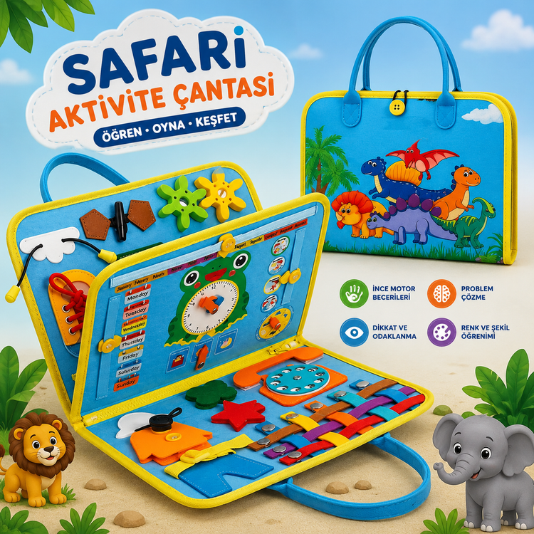 Luvoon™ Montessori Safari Çantası 5'i 1 Arada
