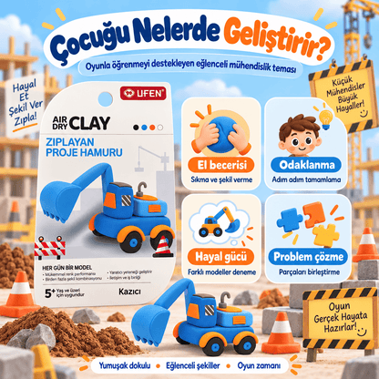 Luvoon™ Kazıcı Zıplayan Proje Hamuru