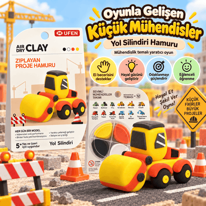 Luvoon™ Yol Silindiri Zıplayan Proje Hamuru