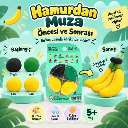 Luvoon™ Muz Zıplayan Proje Hamuru