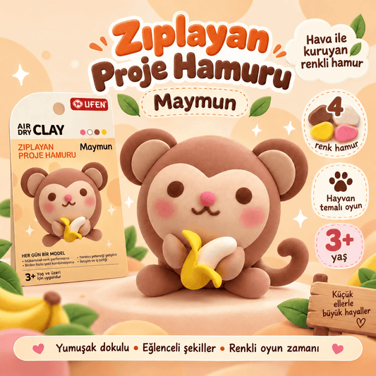 Luvoon™ Maymun Zıplayan Proje Hamuru