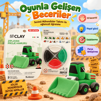 Luvoon™ Buldozer Zıplayan Proje Hamuru