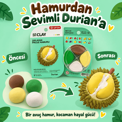 Luvoon™ Durian Zıplayan Proje Hamuru