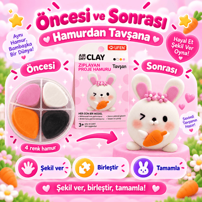 Luvoon™ Tavşan Zıplayan Proje Hamuru